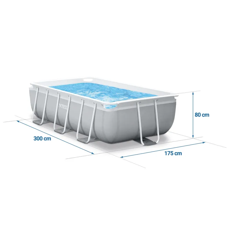 Piscina Desmontable azul 300 x 175 x 80 cm INTEX 26784