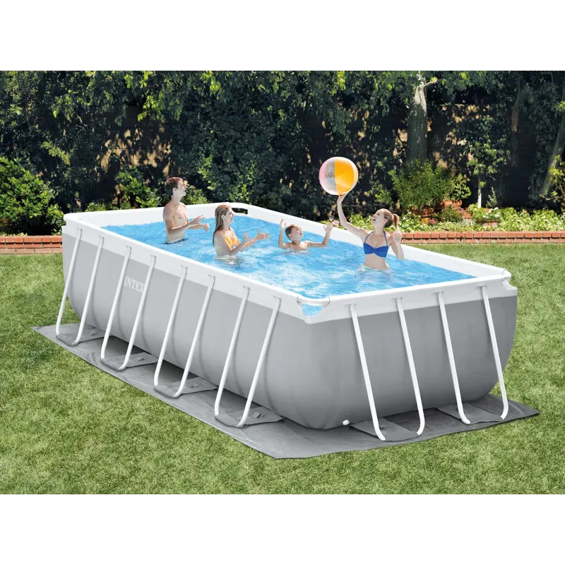 Piscina de jardín de material resistente 488 x 244 x 107 cm INTEX 26792