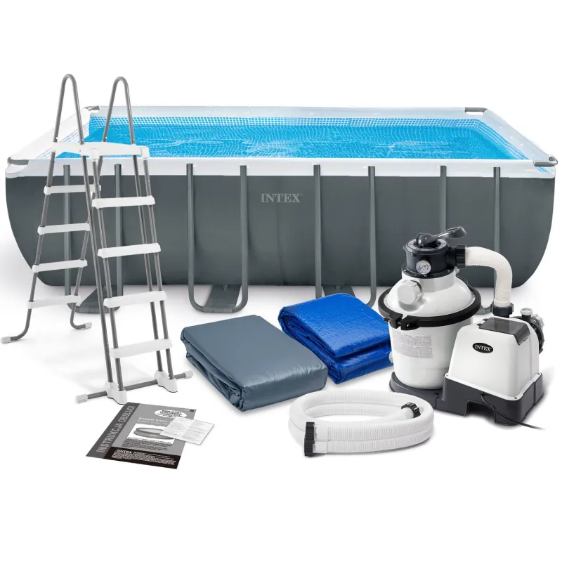 Piscina de jardín 549 x 274 x 132 cm, perfecta para disfrutar al aire libre, 11en1 INTEX 26356