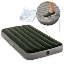 Colchón hinchable 191 x 99 x 25 cm con bomba de pie integrada INTEX 64761