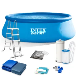 Piscina hinchable de jardín 457 x 122 cm conjunto 12 en 1 INTEX 26168