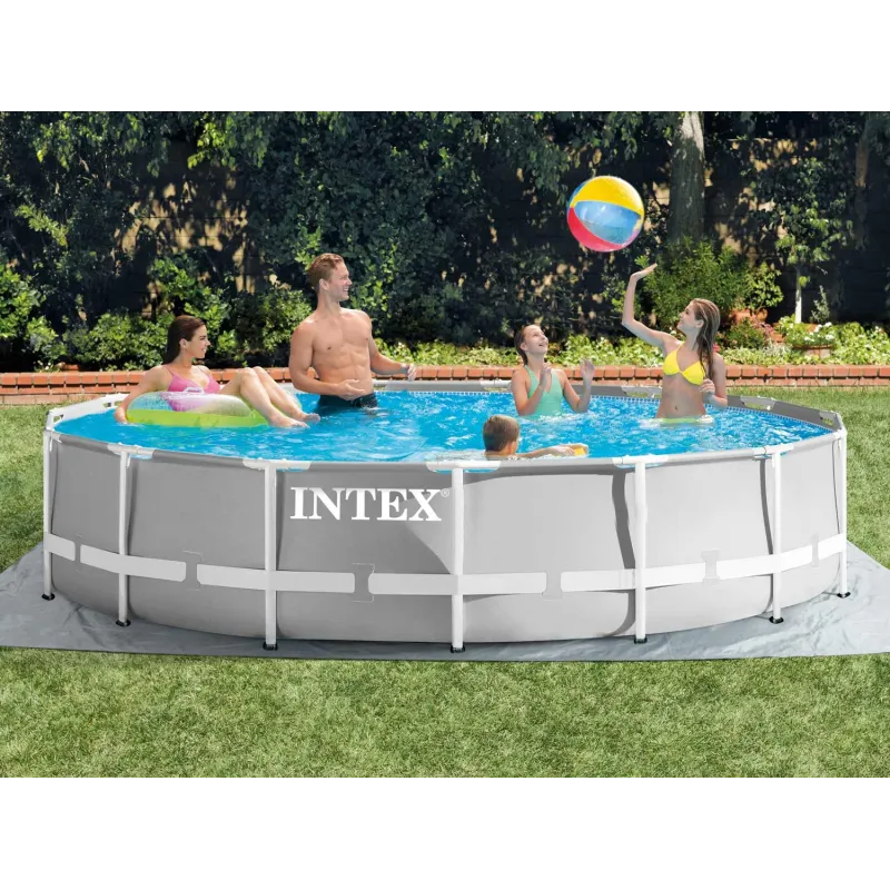 Piscina de jardín 457 x 107 cm, diseño elegante para exteriores