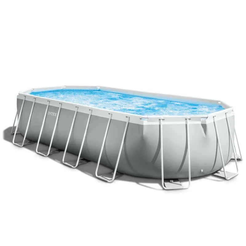 Piscina de marco metálico 610 x 305 cm para toda la familia, diversión en el jardín