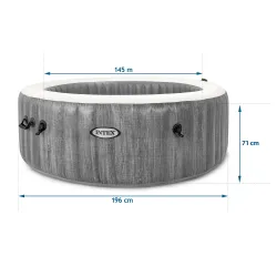 SPA hinchable ideal para familias o amigos, capacidad para 4 personas