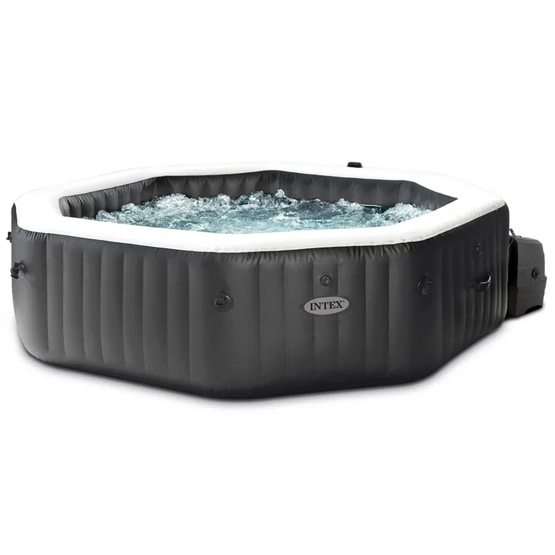 SPA hinchable con hidromasaje, perfecto para relajarse en el jardín o en la terraza