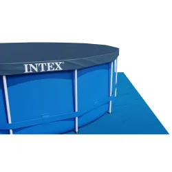 Piscina de jardín con estructura 457 x 122 cm, diseño resistente, perfecta para días de verano