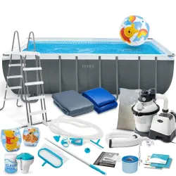 Piscina desmontable 549 x 274 x 132 cm 21in1, ideal para exteriores