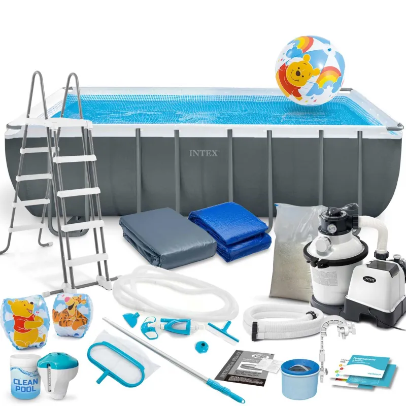 Piscina desmontable 549 x 274 x 132 cm 21in1, ideal para exteriores