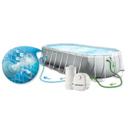 Piscina rectangular de alta calidad 503x274x122cm, ideal para familias con niños