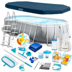 Piscina rectangular 503x274x122cm, perfecta para la diversión de verano
