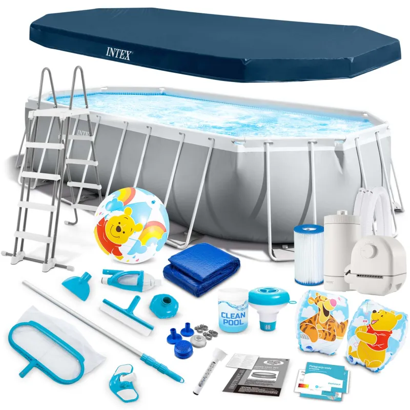 Piscina rectangular 503x274x122cm, perfecta para la diversión de verano