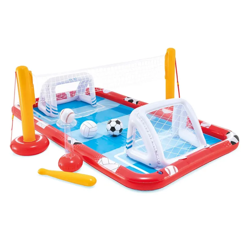 Centro de Juegos Arena Deportiva Hinchable Intex 57147 con tobogán de agua para niños
