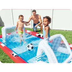 Centro de Juegos Arena Deportiva Hinchable Intex 57147 colorido para niños en el jardín