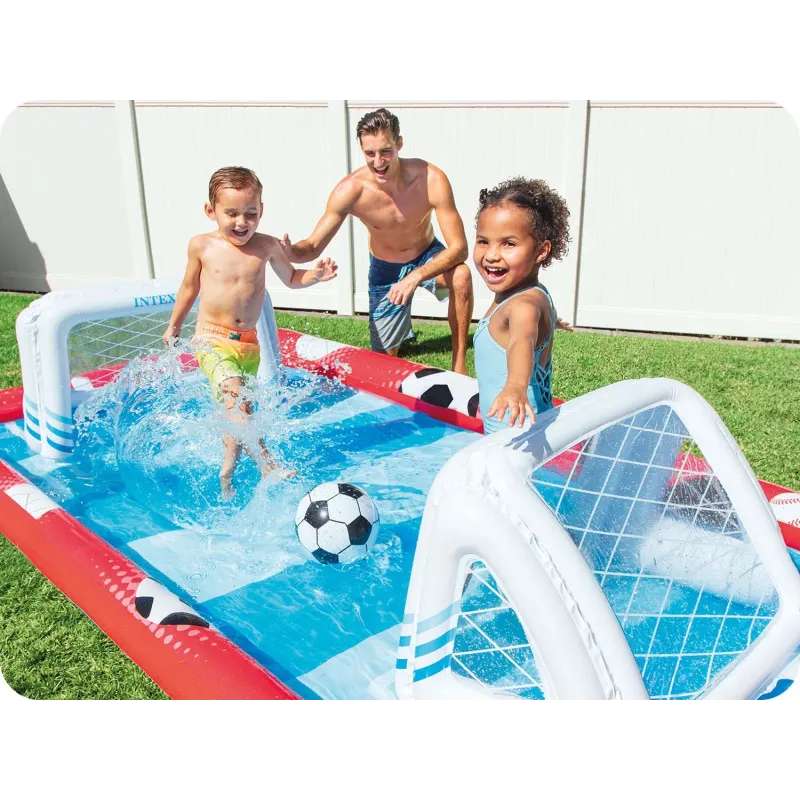 Centro de Juegos Arena Deportiva Hinchable Intex 57147 colorido para niños en el jardín