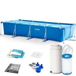 Piscina de Estructura 450 x 220 x 84 cm 10-en-1 Intex 28274