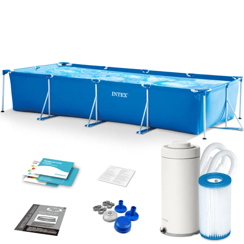 Piscina de Estructura 450 x 220 x 84 cm 10-en-1 Intex 28274, ideal para disfrutar al aire libre