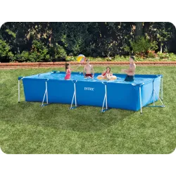 Piscina con Estructura de Acero 450x220x84 cm 16 en 1 Intex 28274 duradera