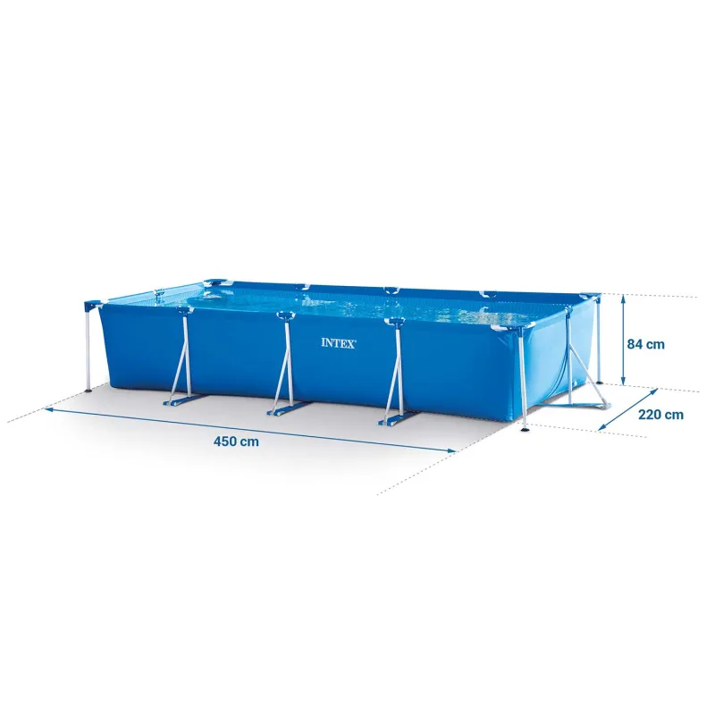 Piscina con Estructura de Acero 450x220x84 cm 16 en 1 Intex 28274 para familias
