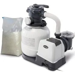 Bomba filtro arena 7900 l/h INTEX 26646 + 25 kg arena