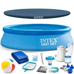 Piscina hinchable de jardín 244 x 61 cm 18en1 INTEX 28108