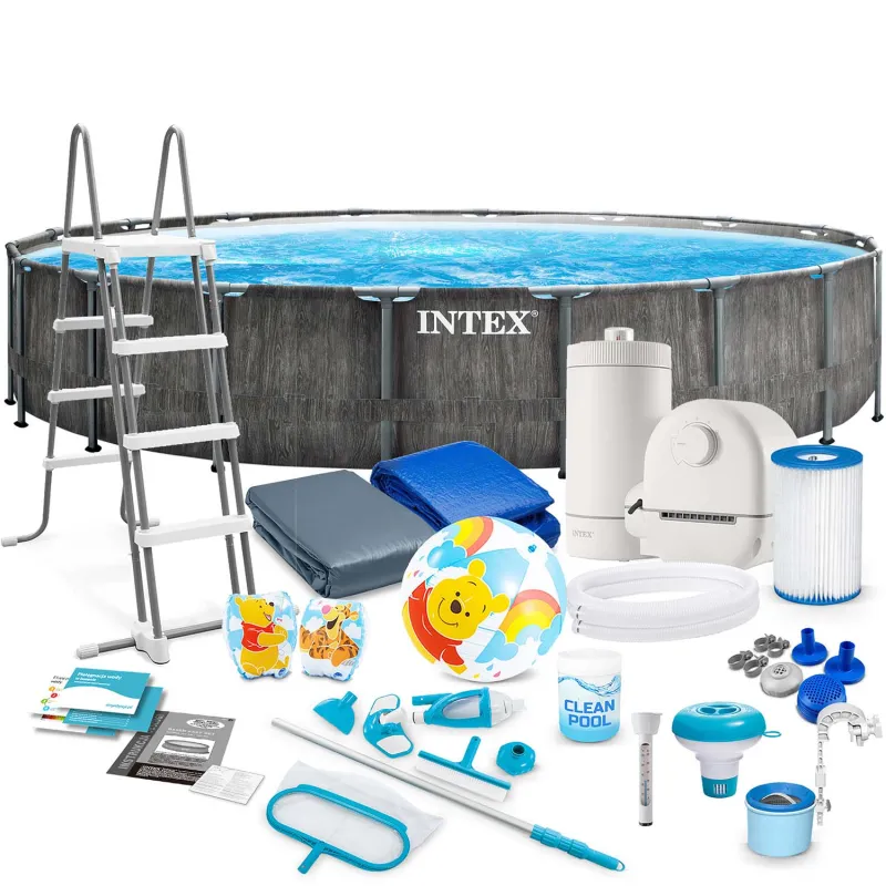 Piscina de jardín con estructura 549 x 122 cm de material PVC resistente