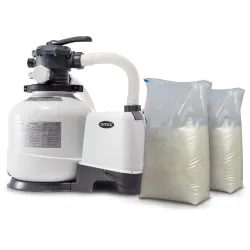 INTEX 26648 Bomba Filtro Arena 10500 l/h + 50 kg Arena