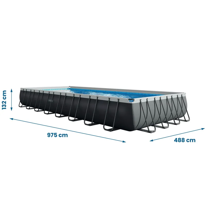 Ideal para la diversión en el jardín, piscina de jardín 975 x 488 x 132 cm