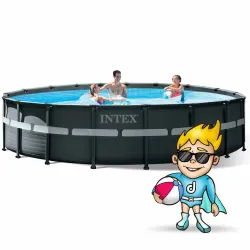 Piscina Redonda 549 x 132 cm, perfecta para relajarse en el jardín