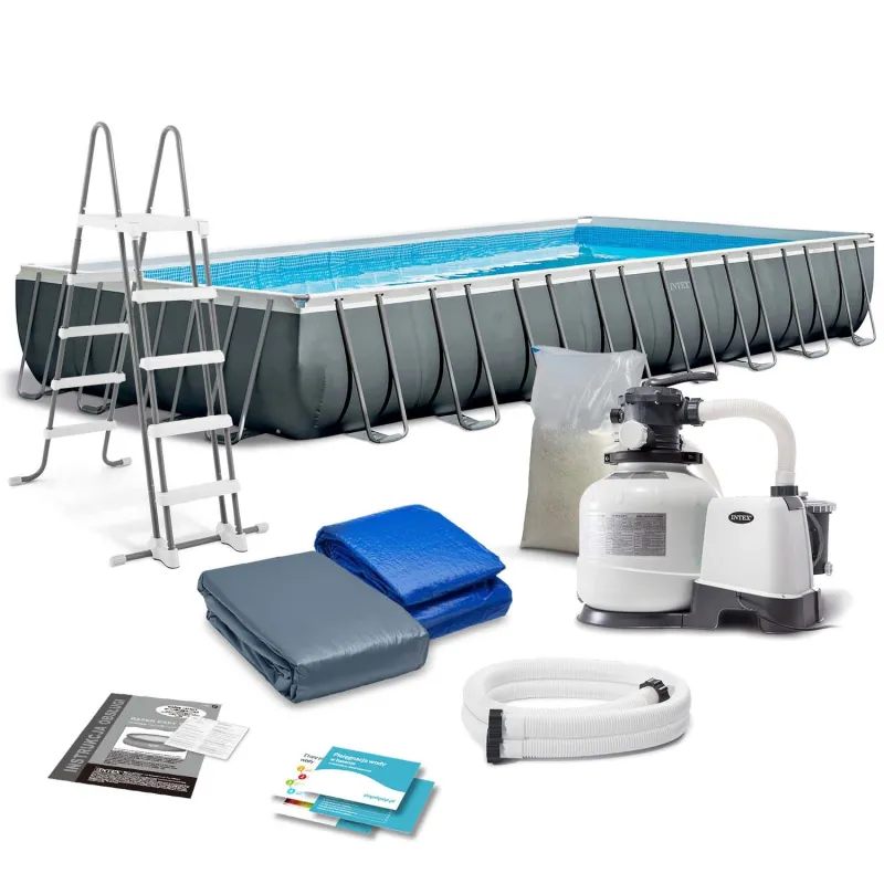 Piscina de jardín 975 x 488 x 132 cm, perfecta para disfrutar en verano