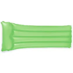 Colchón de natación verde, un complemento elegante para la piscina o la playa