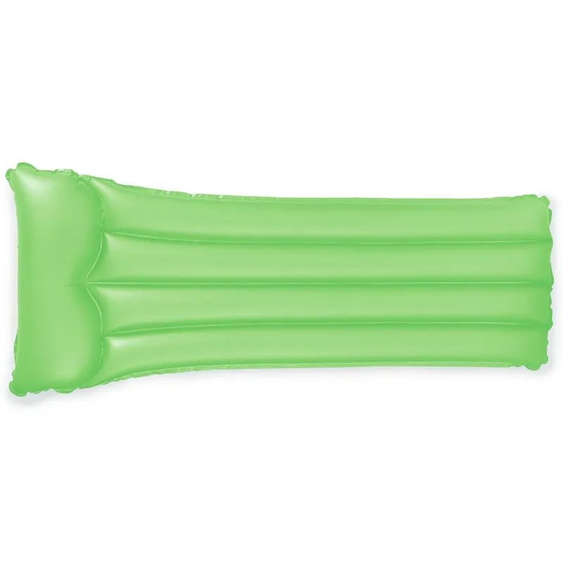 Colchón de natación verde, un complemento elegante para la piscina o la playa
