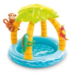 Piscina Hinchable para Niños con Toldo Isla 102 x 86 cm Intex 58417