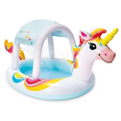 Piscina Hinchable Unicornio con Dosel 254 x 132 cm Intex 58435