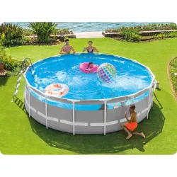 Piscina desmontable de jardín 488 x 122 cm ideal para familias con niños, perfecta para la diversión al aire libre