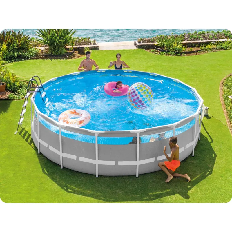 Piscina desmontable de jardín 488 x 122 cm ideal para familias con niños, perfecta para la diversión al aire libre