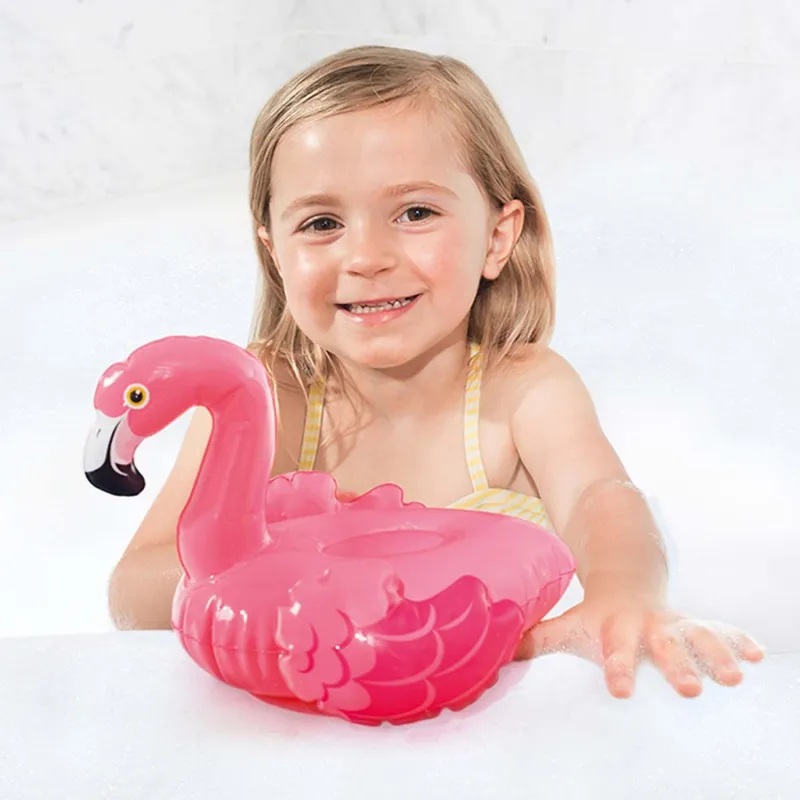 Flamenco hinchable para el baño, perfecto para la diversión en la bañera o en la piscina