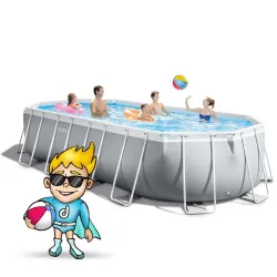 Piscina de jardín 610 x 305 x 122 cm, perfecta para relajarse en verano