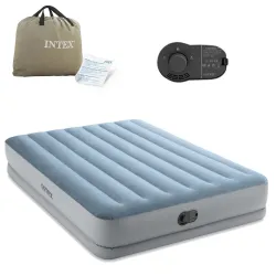 Colchón hinchable 203x152x36 cm con bomba eléctrica integrada INTEX 64159