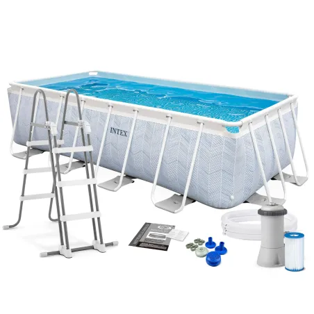Piscina de jardín 400 x 200 x 100 cm, perfecta para disfrutar del verano al aire libre