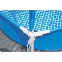 Piscina para niños con toldo, ideal para jugar en el jardín