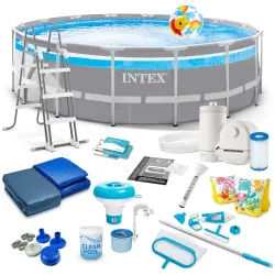 Piscina de Jardín con Estructura 488 x 122 cm 20en1 INTEX 26730