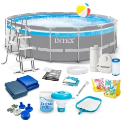 Piscina de jardín marco acero 488 x 122 cm 18in1 INTEX 26730