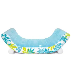 Isla hinchable 224 x 150 cm con superficie suave para mayor comodidad