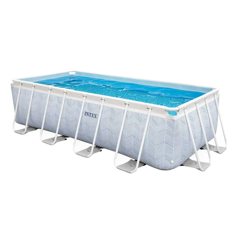 Piscina 400 x 200 x 100 cm para diversión familiar en el jardín