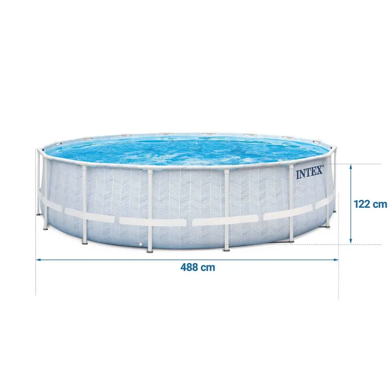 Piscina de jardín 488 x 122 cm, ideal para diversión al aire libre en verano