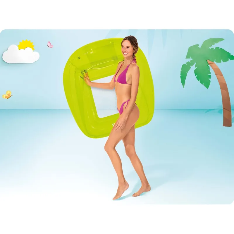 Sillón hinchable verde INTEX 56802, cómodo para tus días de verano