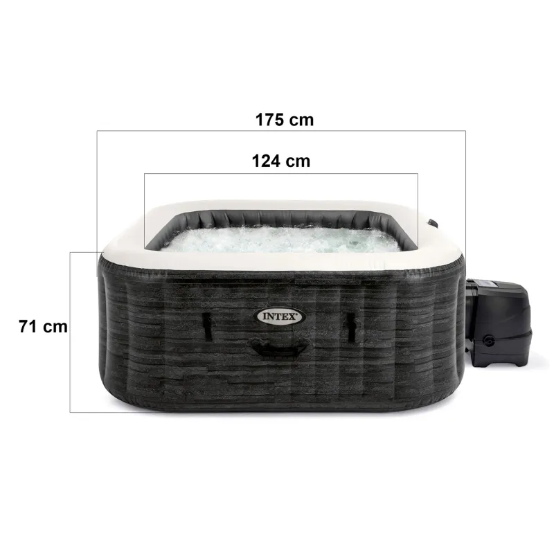 SPA hinchable con hidromasaje, materiales duraderos y asientos cómodos, perfecto para reuniones
