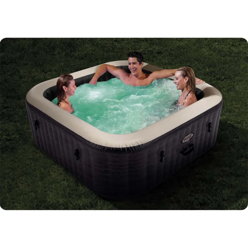 SPA hinchable con hidromasaje, perfecto para el jardín o la terraza, relajación en cualquier clima