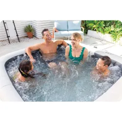 SPA hinchable con hidromasaje, ideal para la familia o amigos, momentos de relajación compartidos
