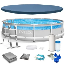 Piscina de jardín 12-en-1 427 x 107 cm, perfecta para el verano